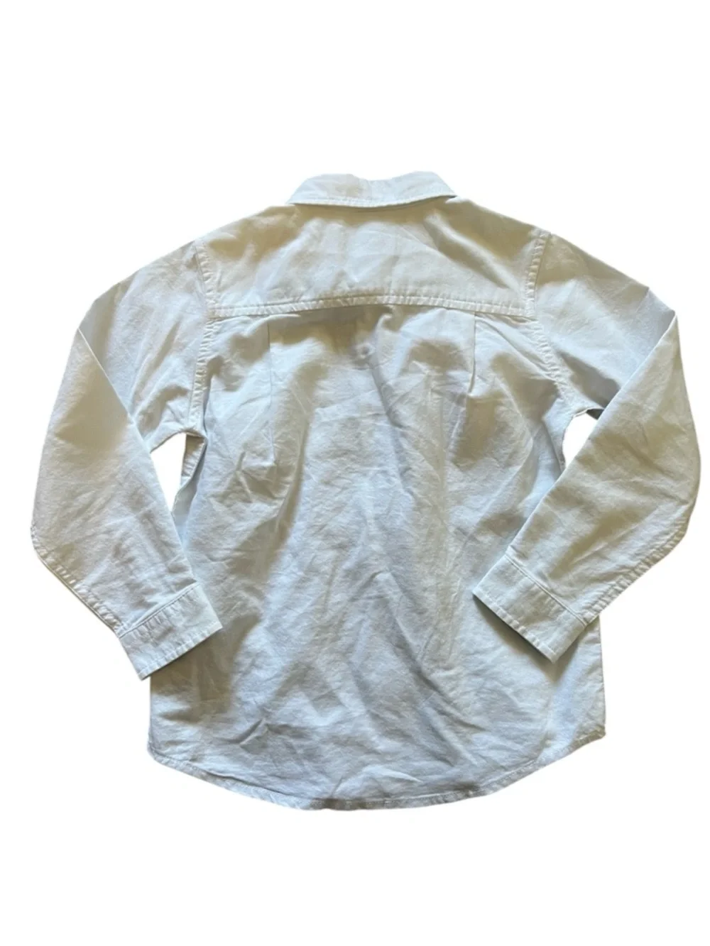 Children’s Place Boys White Long Sleeve Button Down Shirt | 5T